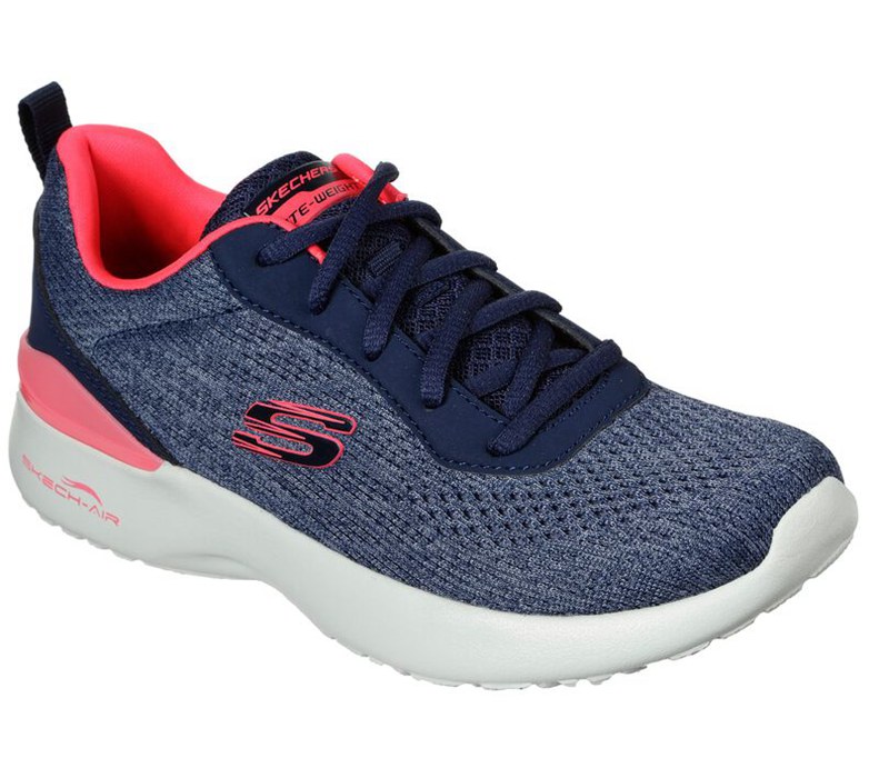 Skechers Skech-Air Dynamight - Top Prize - Womens Sneakers Navy/Coral [AU-NH5355]